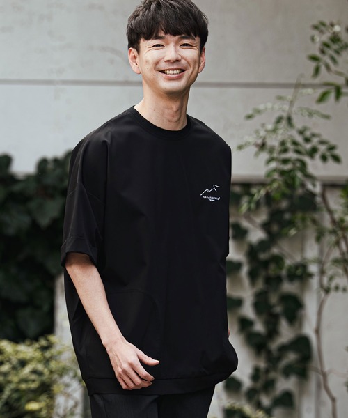 CALL&RESPONSE(コールアンドレスポンス)の「mt10125- 刺繍半袖PO-NOBIRU P Tシャツ(262-1324-20)(Tシャツ/カットソー・メンズ・ホワイト/ブラック・4/2)」の5枚目の写真