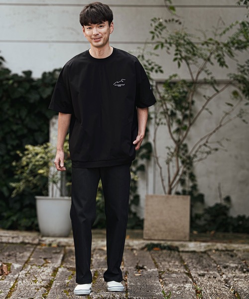 CALL&RESPONSE(コールアンドレスポンス)の「mt10125- 刺繍半袖PO-NOBIRU P Tシャツ(262-1324-20)(Tシャツ/カットソー・メンズ・ホワイト/ブラック・4/2)」の6枚目の写真