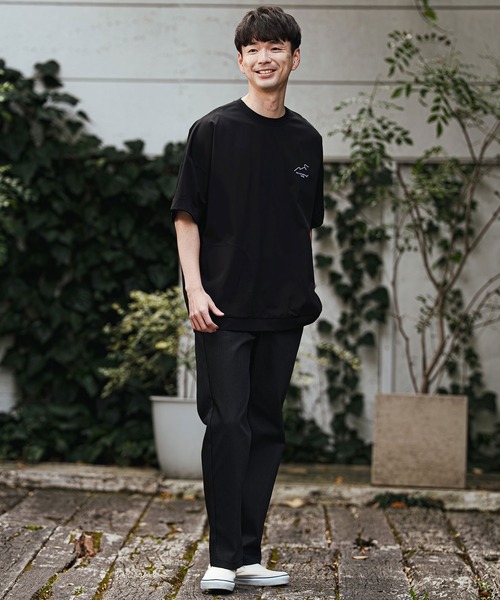CALL&RESPONSE(コールアンドレスポンス)の「mt10125- 刺繍半袖PO-NOBIRU P Tシャツ(262-1324-20)(Tシャツ/カットソー・メンズ・ホワイト/ブラック・4/2)」の7枚目の写真