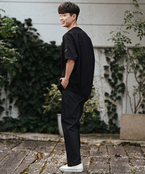 CALL&RESPONSE(コールアンドレスポンス)の「mt10125- 刺繍半袖PO-NOBIRU P Tシャツ(262-1324-20)(Tシャツ/カットソー・メンズ・ホワイト/ブラック・4/2)」の8枚目の写真