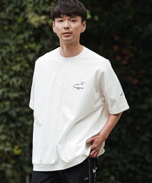 CALL&RESPONSE(コールアンドレスポンス)の「mt10125- 刺繍半袖PO-NOBIRU P Tシャツ(262-1324-20)(Tシャツ/カットソー・メンズ・ホワイト/ブラック・4/2)」の10枚目の写真