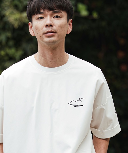 CALL&RESPONSE(コールアンドレスポンス)の「mt10125- 刺繍半袖PO-NOBIRU P Tシャツ(262-1324-20)(Tシャツ/カットソー・メンズ・ホワイト/ブラック・4/2)」の11枚目の写真