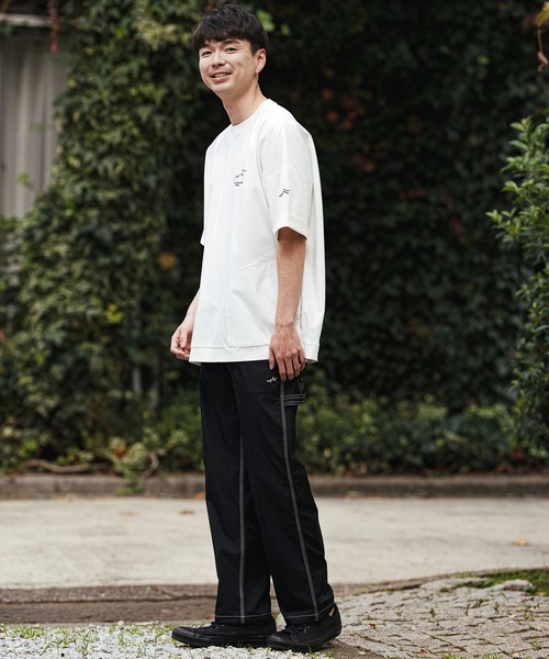 CALL&RESPONSE(コールアンドレスポンス)の「mt10125- 刺繍半袖PO-NOBIRU P Tシャツ(262-1324-20)(Tシャツ/カットソー・メンズ・ホワイト/ブラック・4/2)」の13枚目の写真