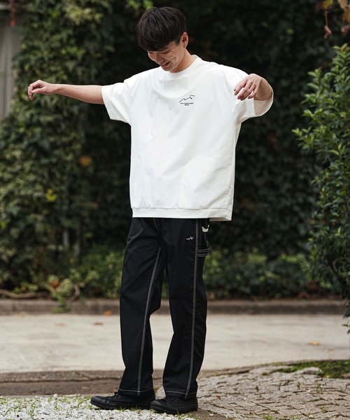 CALL&RESPONSE(コールアンドレスポンス)の「mt10125- 刺繍半袖PO-NOBIRU P Tシャツ(262-1324-20)(Tシャツ/カットソー・メンズ・ホワイト/ブラック・4/2)」の14枚目の写真