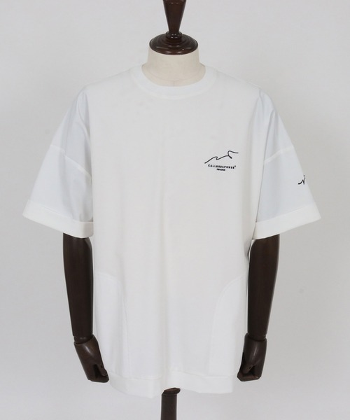CALL&RESPONSE(コールアンドレスポンス)の「mt10125- 刺繍半袖PO-NOBIRU P Tシャツ(262-1324-20)(Tシャツ/カットソー・メンズ・ホワイト/ブラック・4/2)」の15枚目の写真