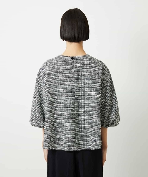 MICHEL KLEIN(ミッシェル・クラン)の「ツィードライクプルオーバー(Tシャツ/カットソー・レディース・ネイビー/グレー・38)」の11枚目の写真
