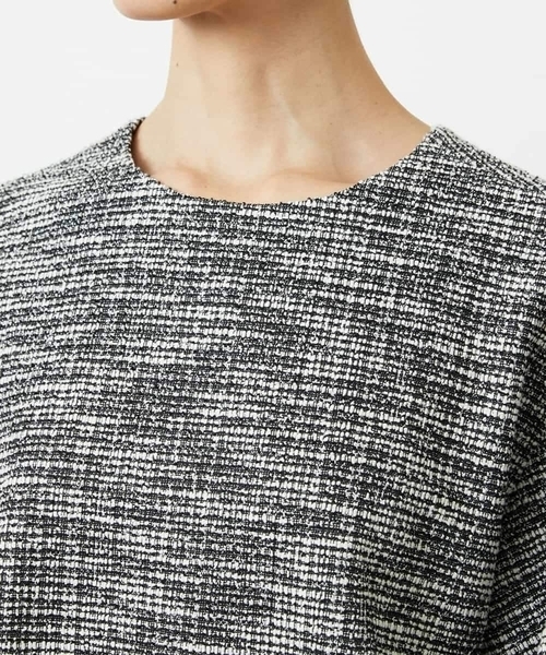 MICHEL KLEIN(ミッシェル・クラン)の「ツィードライクプルオーバー(Tシャツ/カットソー・レディース・ネイビー/グレー・38)」の9枚目の写真