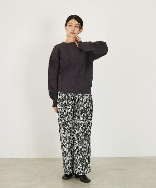 MELROSE claire（メルローズ クレール）の「【ツイルベロアプリントイージーパンツ】（その他パンツ・レディース・ライトベージュ/グレー・3/2）」の20枚目の写真