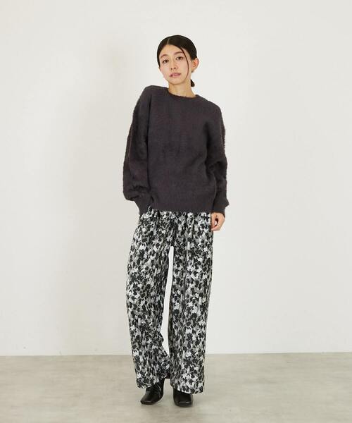 MELROSE claire（メルローズ クレール）の「【ツイルベロアプリントイージーパンツ】（その他パンツ・レディース・ライトベージュ/グレー・3/2）」の21枚目の写真