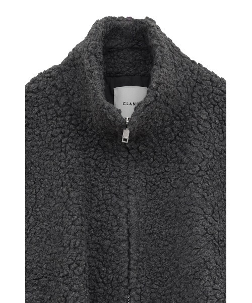 CLANE（クラネ）の「BALLOON BOA BLOUSON（ブルゾン・レディース・アイボリー/ブラウン/グレー・2/1）」の17枚目の写真