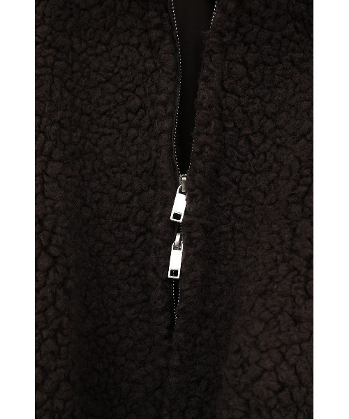 CLANE（クラネ）の「BALLOON BOA BLOUSON（ブルゾン・レディース・アイボリー/ブラウン/グレー・2/1）」の8枚目の写真