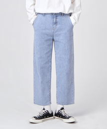 THESTORI（ザ・ストリ）の「クロップワイドデニムパンツ（ライトブルー）（デニムパンツ）」