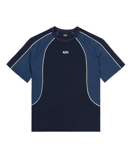 HYUNFIT（ヒョンフィット）の「SPORTY JERSEY T-SHIRT-[BLUE]（Tシャツ/カットソー・メンズ・その他・MEDIUM/LARGE/X-LARGE）」の2枚目の写真