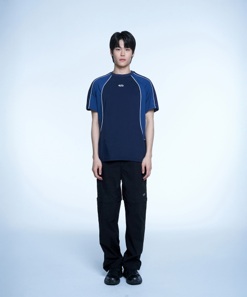 HYUNFIT（ヒョンフィット）の「SPORTY JERSEY T-SHIRT-[BLUE]（Tシャツ/カットソー・メンズ・その他・MEDIUM/LARGE/X-LARGE）」の4枚目の写真