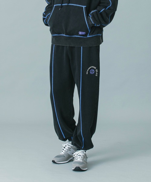 SILAS（サイラス）の「【UK COLLECTION】CIRCLE LOGO SWEATPANTS（スウェットパンツ・メンズ・ブラック/ライトブルー/オフホワイト・M/L/S）」の2枚目の写真