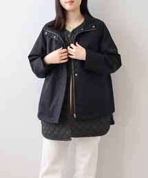 MB mint breeze（エムビーミントブリーズ）の「【L～5L 大きいサイズ】ライトキルトベストセットスタンドカラーブルゾン（ブルゾン）」