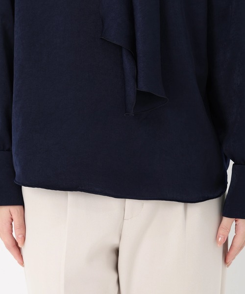 STRAWBERRY-FIELDS（ストロベリーフィールズ）の「ロイヤルヴィンテージサテン_サイドボウタイブラウス（シャツ/ブラウス・レディース・ピンク系その他/オフホワイト・2）」の9枚目の写真