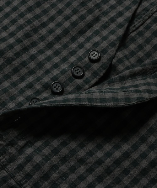 soulberry（ソウルベリー）の「ギンガムチェックのサロペット（サロペット/オーバーオール・レディース・チャコール・M/L/LL/3L/4L/5L）」の13枚目の写真