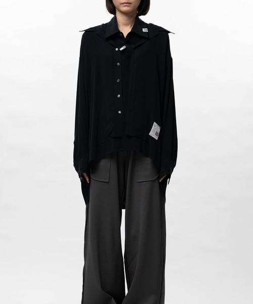 Maison MIHARA YASUHIRO(メゾンミハラヤスヒロ)の「Double Layered Shirt(シャツ/ブラウス・レディース・ホワイト/ブラック・36)」の15枚目の写真