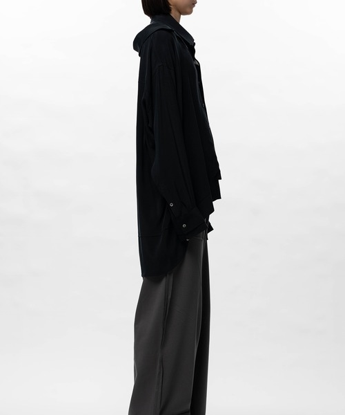 Maison MIHARA YASUHIRO(メゾンミハラヤスヒロ)の「Double Layered Shirt(シャツ/ブラウス・レディース・ホワイト/ブラック・36)」の18枚目の写真