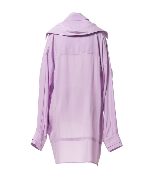 Maison MIHARA YASUHIRO(メゾンミハラヤスヒロ)の「Double Layered Shirt(シャツ/ブラウス・レディース・ホワイト/ブラック・36)」の10枚目の写真