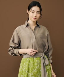 シャイニーオーガンジーシアー シャツ