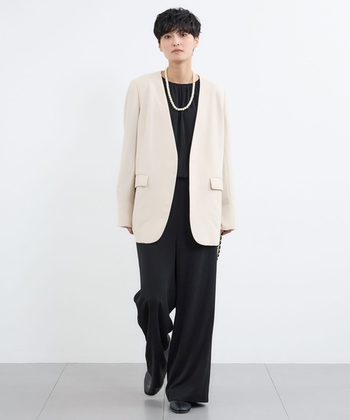 BARNYARDSTORM(バンヤードストーム)の「BARNYARDSTORM / ダブルクロスジャンプスーツ / マシンウォッシャブル(つなぎ/オールインワン・レディース・カーキ/ブラック・M/S)」の20枚目の写真