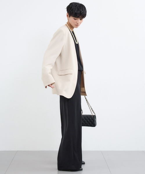 BARNYARDSTORM(バンヤードストーム)の「BARNYARDSTORM / ダブルクロスジャンプスーツ / マシンウォッシャブル(つなぎ/オールインワン・レディース・カーキ/ブラック・M/S)」の21枚目の写真