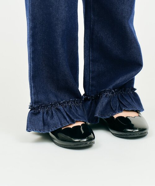 apres les cours（アプレレクール）の「【セットアップ】リボンフリルベスト&フリルパンツ2Pセット（セットアップ・キッズ・ドット/インディゴブルー・140/130/120/110/100/90/80）」の14枚目の写真