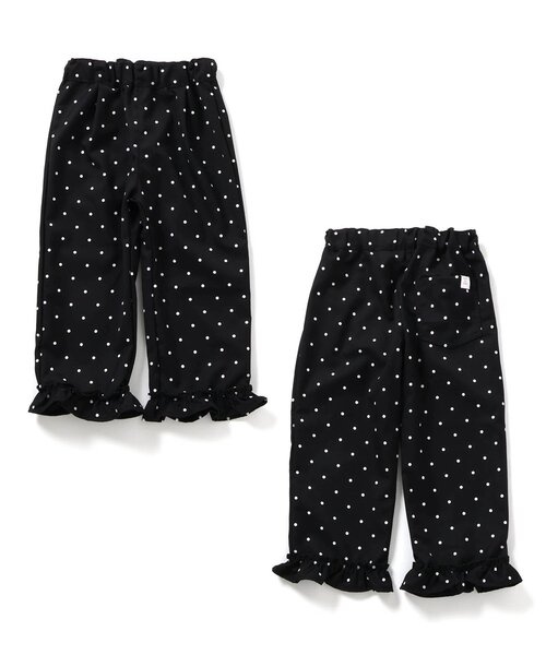 apres les cours（アプレレクール）の「【セットアップ】リボンフリルベスト&フリルパンツ2Pセット（セットアップ・キッズ・ドット/インディゴブルー・140/130/120/110/100/90/80）」の22枚目の写真