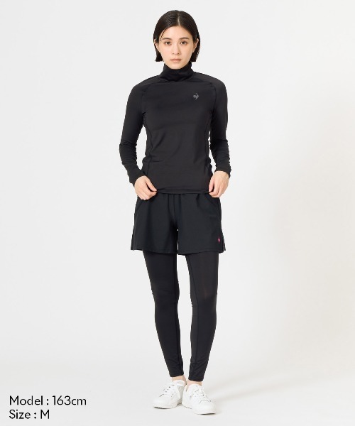le coq sportif(ルコックスポルティフ)の「【ルコックスポルティフ】吸汗/ストレッチUVカットハイネック長袖インナーシャツ【返品不可商品】(Tシャツ/カットソー・レディース・ネイビー/ブラック/ホワイト・L/XL/S/M)」の10枚目の写真