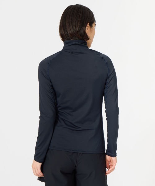 le coq sportif(ルコックスポルティフ)の「【ルコックスポルティフ】吸汗/ストレッチUVカットハイネック長袖インナーシャツ【返品不可商品】(Tシャツ/カットソー・レディース・ネイビー/ブラック/ホワイト・L/XL/S/M)」の14枚目の写真