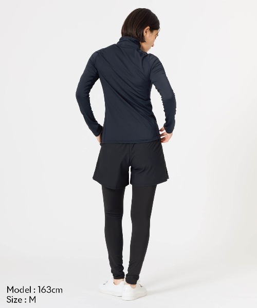 le coq sportif(ルコックスポルティフ)の「【ルコックスポルティフ】吸汗/ストレッチUVカットハイネック長袖インナーシャツ【返品不可商品】(Tシャツ/カットソー・レディース・ネイビー/ブラック/ホワイト・L/XL/S/M)」の16枚目の写真