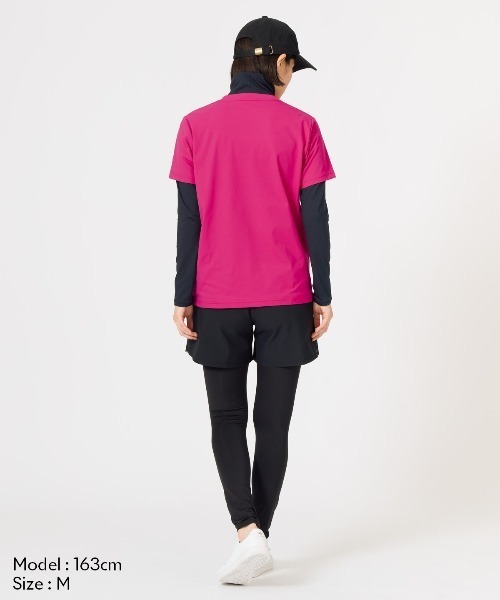 le coq sportif(ルコックスポルティフ)の「【ルコックスポルティフ】吸汗/ストレッチUVカットハイネック長袖インナーシャツ【返品不可商品】(Tシャツ/カットソー・レディース・ネイビー/ブラック/ホワイト・L/XL/S/M)」の18枚目の写真