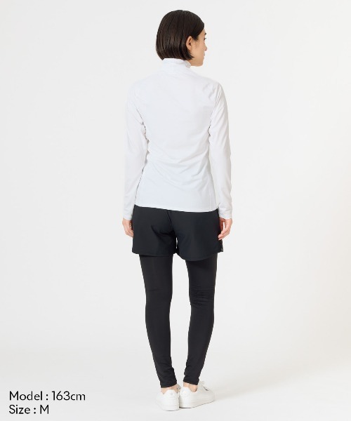 le coq sportif(ルコックスポルティフ)の「【ルコックスポルティフ】吸汗/ストレッチUVカットハイネック長袖インナーシャツ【返品不可商品】(Tシャツ/カットソー・レディース・ネイビー/ブラック/ホワイト・L/XL/S/M)」の6枚目の写真