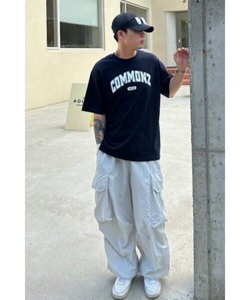 COMMONZ(コモンズ)の「エッセンシャルアーチロゴ半袖Tシャツ_ネイビー(Tシャツ/カットソー・レディース・その他・2)」の3枚目の写真