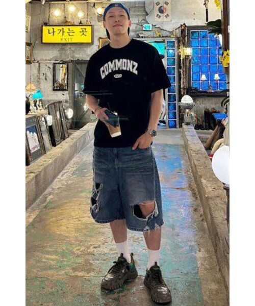 COMMONZ(コモンズ)の「エッセンシャルアーチロゴ半袖Tシャツ_ネイビー(Tシャツ/カットソー・レディース・その他・2)」の13枚目の写真
