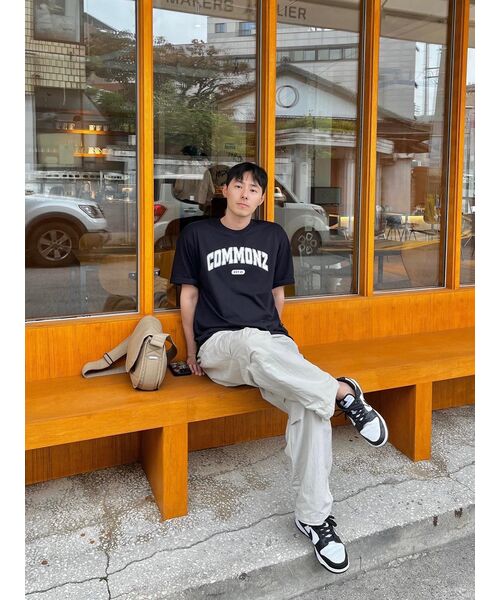 COMMONZ(コモンズ)の「エッセンシャルアーチロゴ半袖Tシャツ_ネイビー(Tシャツ/カットソー・レディース・その他・2)」の4枚目の写真