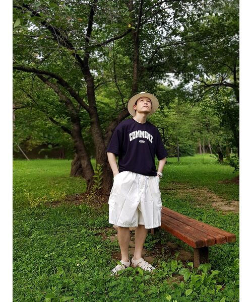 COMMONZ(コモンズ)の「エッセンシャルアーチロゴ半袖Tシャツ_ネイビー(Tシャツ/カットソー・レディース・その他・2)」の19枚目の写真