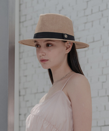 HARDCORE HAPPINESS（ハードコアハピネス）の「ハピネスロゴフェドーラ_ベージュ（ハット）」