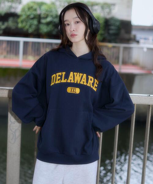 WEGO（ウィゴー）の「WEGO/【26年春夏新作】グラフィックロゴプルパーカー（パーカー・メンズ・アッシュグレー/ホワイト/ネイビー/ブラック・SMALL/LARGE/MEDIUM）」の4枚目の写真