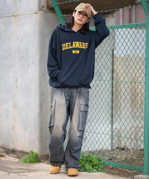 WEGO（ウィゴー）の「WEGO/【26年春夏新作】グラフィックロゴプルパーカー（パーカー・メンズ・アッシュグレー/ホワイト/ネイビー/ブラック・SMALL/LARGE/MEDIUM）」の5枚目の写真