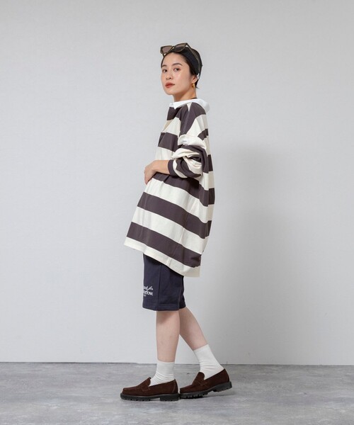 MAQWEL(マクウェル)の「【MAQWEL/マクウェル】《セットアップ対応》ウォッシャブルAgfT HALF-PANTS(スウェットパンツ・レディース・ネイビー/グレー・FREE)」の15枚目の写真