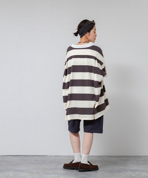 MAQWEL(マクウェル)の「【MAQWEL/マクウェル】《セットアップ対応》ウォッシャブルAgfT HALF-PANTS(スウェットパンツ・レディース・ネイビー/グレー・FREE)」の17枚目の写真