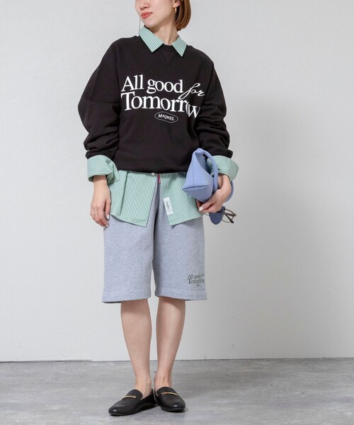 MAQWEL(マクウェル)の「【MAQWEL/マクウェル】《セットアップ対応》ウォッシャブルAgfT HALF-PANTS(スウェットパンツ・レディース・ネイビー/グレー・FREE)」の19枚目の写真