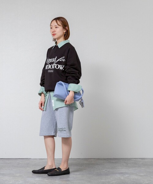 MAQWEL(マクウェル)の「【MAQWEL/マクウェル】《セットアップ対応》ウォッシャブルAgfT HALF-PANTS(スウェットパンツ・レディース・ネイビー/グレー・FREE)」の20枚目の写真