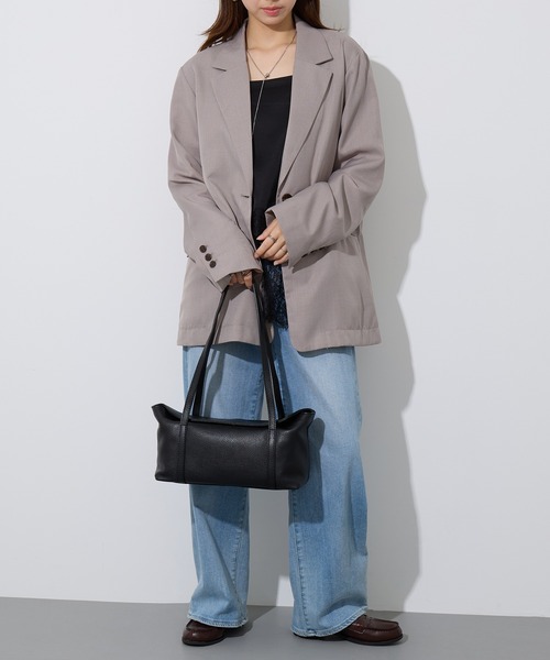 AULENTTI（オウレンティ）の「【AULENTTI】横長スクエアトートバッグ（トートバッグ・レディース・ダークブラウン/ブラック/オリーブ・FREE）」の10枚目の写真