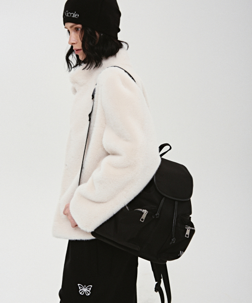NICK&NICOLE(ニックアンドニコール)の「NICOLE TWO POCKET RUCKSACK_BLACK(バックパック/リュック・レディース・その他・FREE)」の3枚目の写真