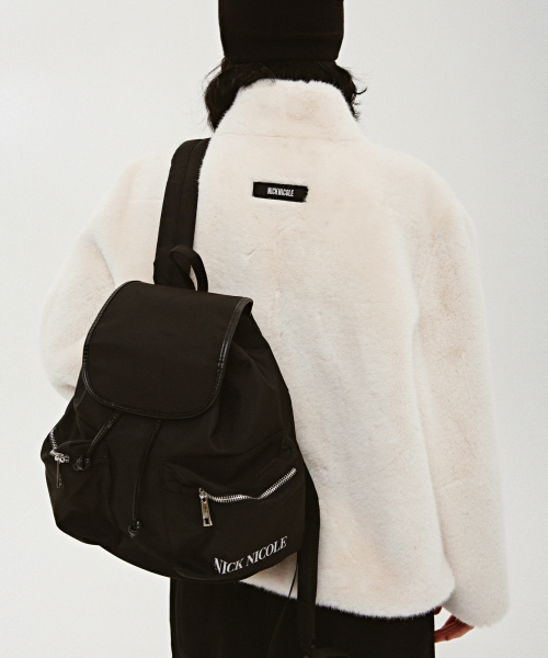 NICK&NICOLE(ニックアンドニコール)の「NICOLE TWO POCKET RUCKSACK_BLACK(バックパック/リュック・レディース・その他・FREE)」の4枚目の写真