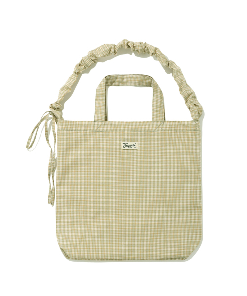 COVERNAT WOMAN(カバーナットウーマン)の「クローバーハートチェックシャーリングエコバッグ Olive(エコバッグ/サブバッグ・レディース・その他・FREE)」の7枚目の写真